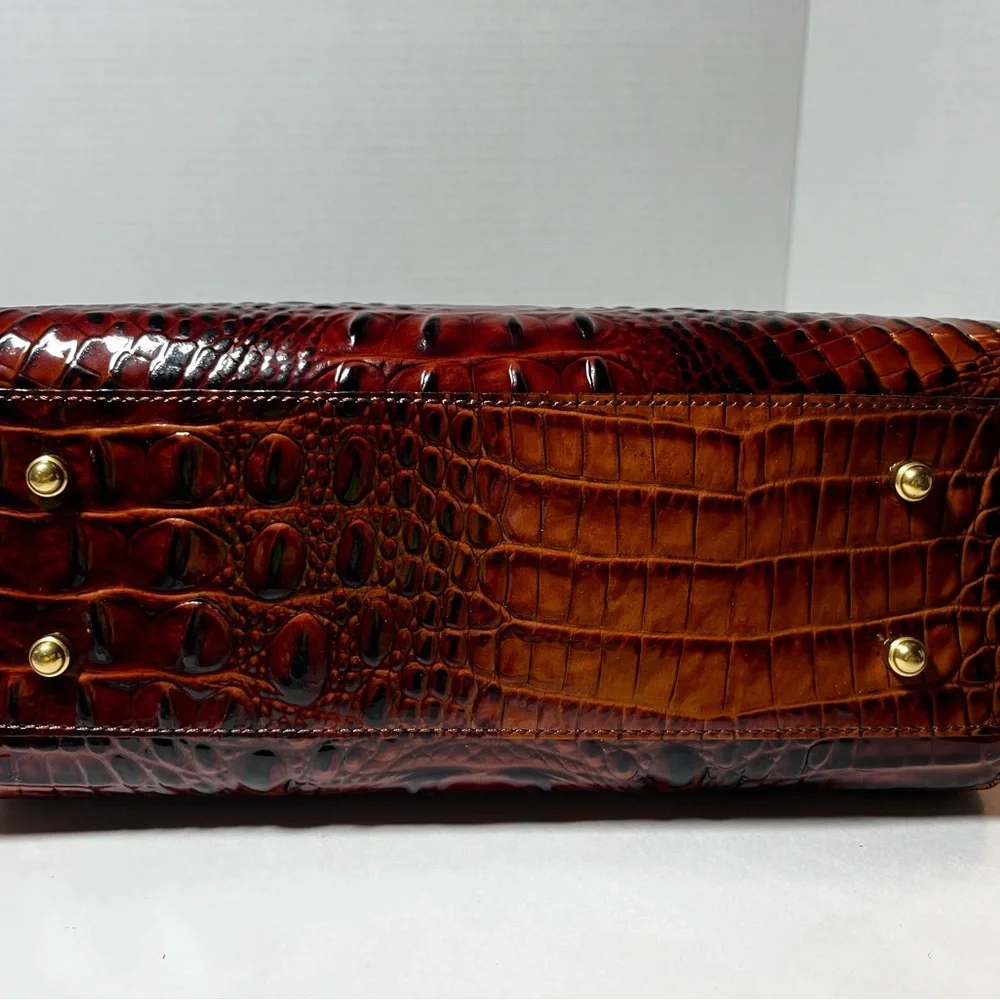 Brahmin Leather/Mesh satchel/shoulder Bag